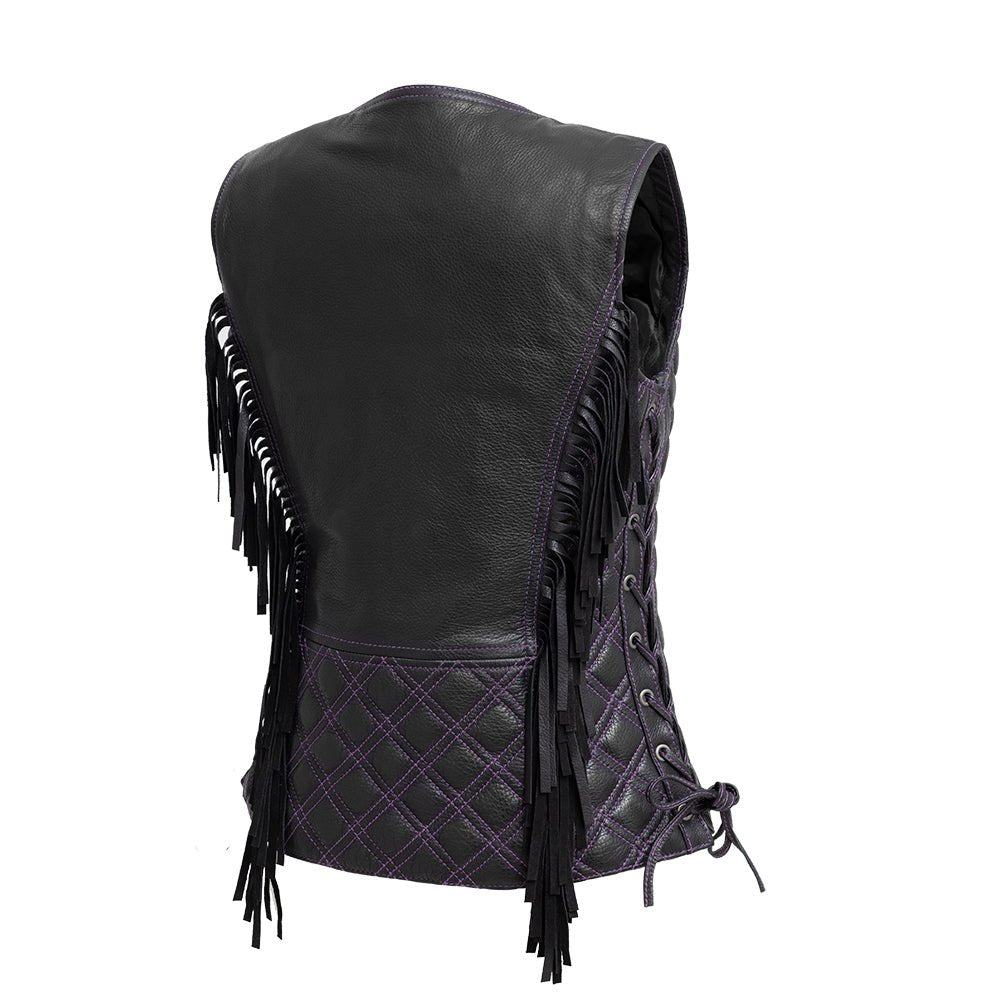 Women's "Bandida" Motorcycle Leather Vest