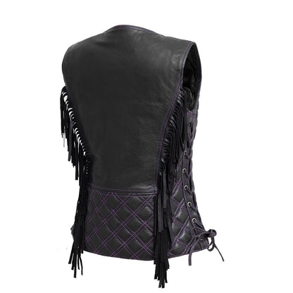 Women's "Bandida" Motorcycle Leather Vest