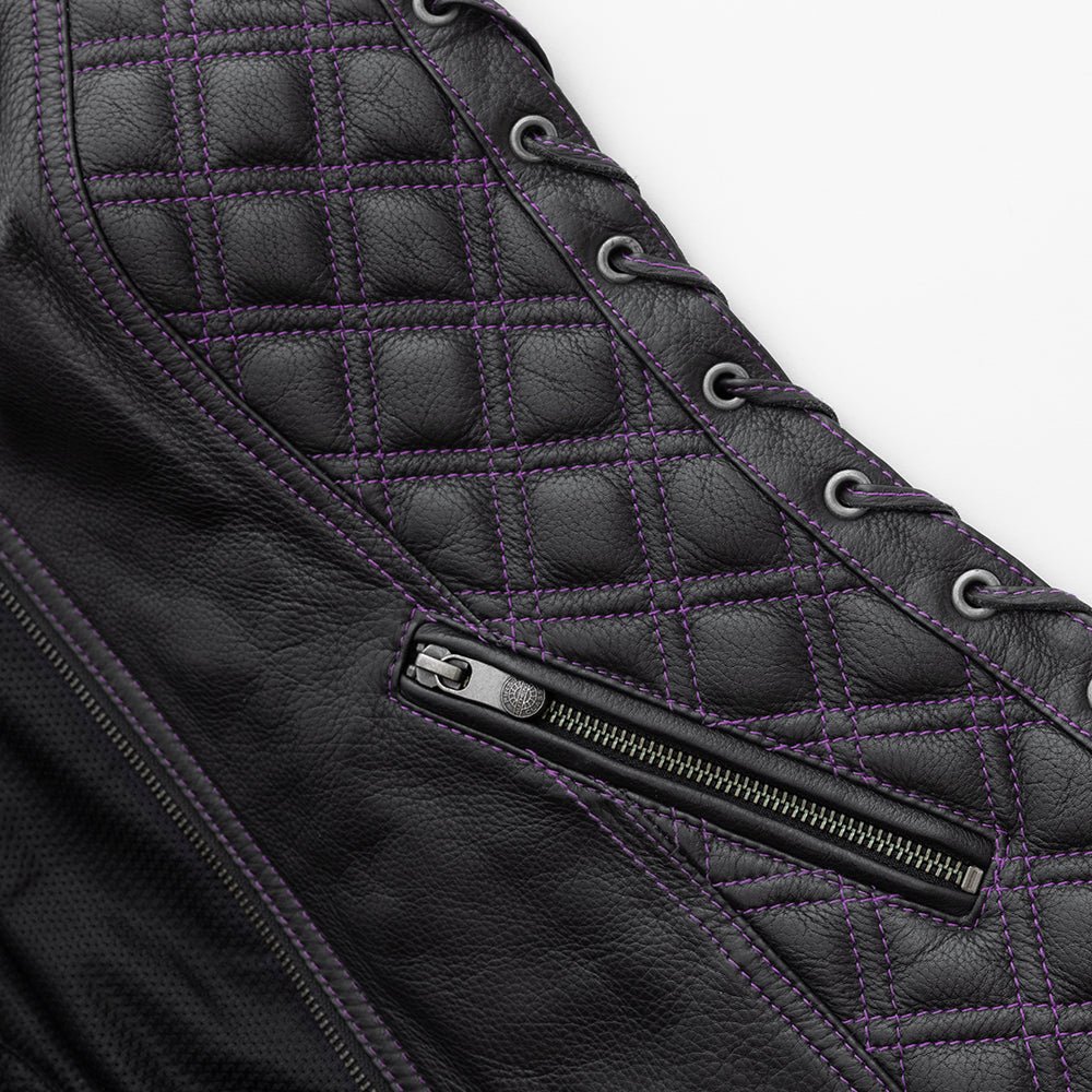 Women's "Bandida" Motorcycle Leather Vest