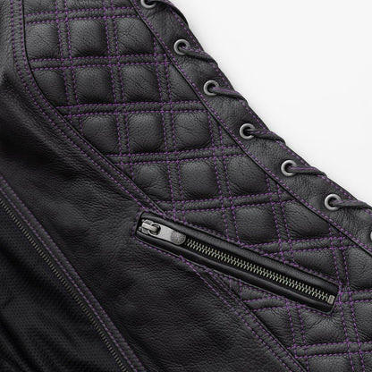 Women's "Bandida" Motorcycle Leather Vest