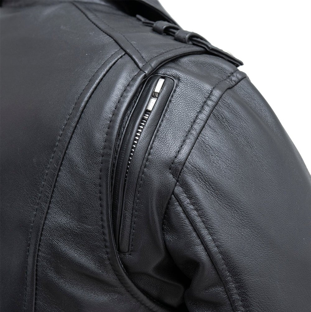 Women's Leather Motorcycle Riding Jacket- "Bloom"