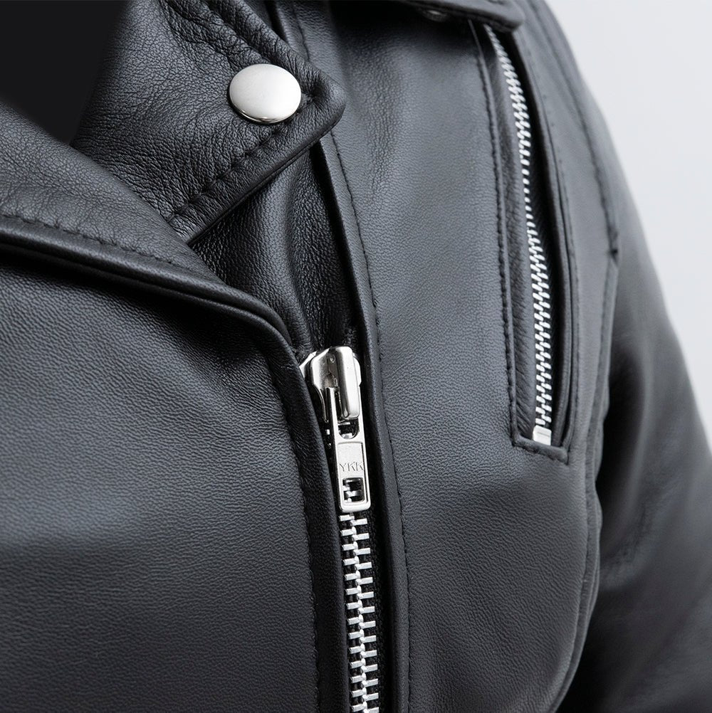 Women's Leather Motorcycle Riding Jacket- "Bloom"