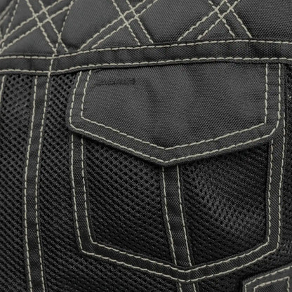 Bonnie Moto Mesh Women's Motorcycle Vest - Diamond Quilt