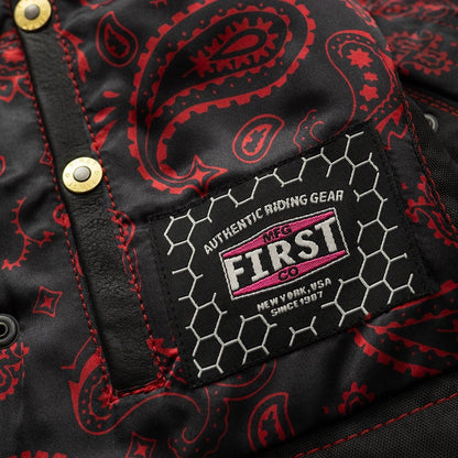 Women's "Bonnie" Motorcycle Leather Vest - Diamond Quilt