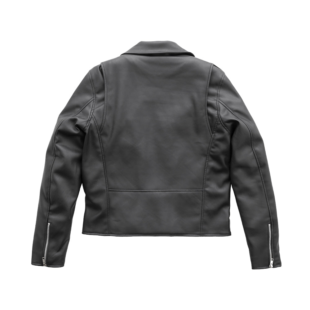 Women's Vegan Leather Motorcycle Riding Jacket- "Cassandra"