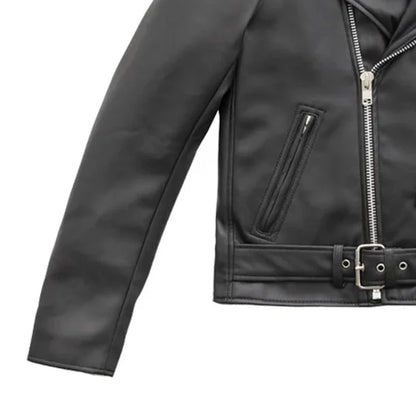 Women's Vegan Leather Motorcycle Riding Jacket- "Cassandra"