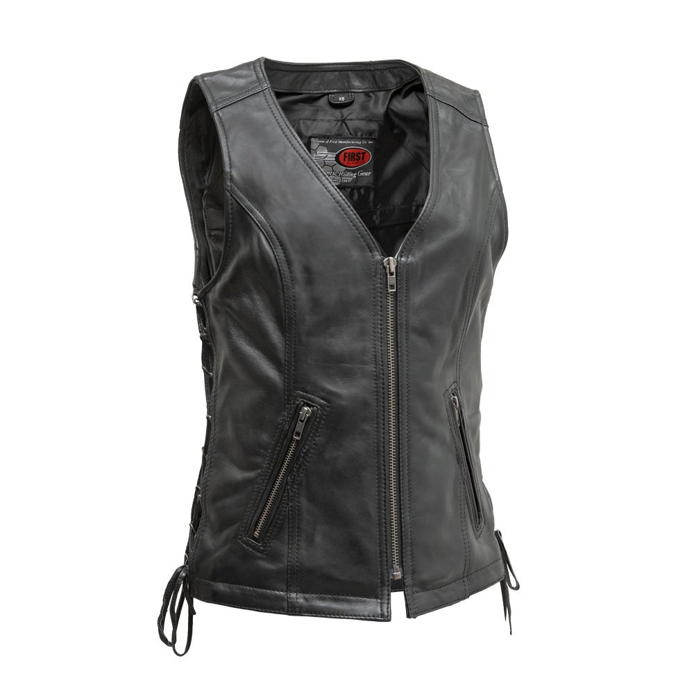 Women's "Cindy" Motorcycle Sheepskin Vest