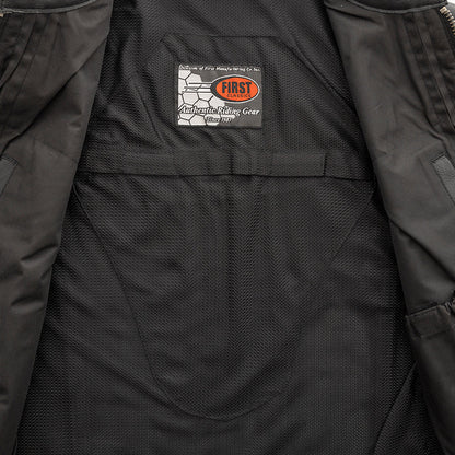 Men's Leather Motorcycle Vest- Club House