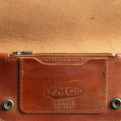 SMALL TRUCKER - Vegetable Tanned Leather Wallet