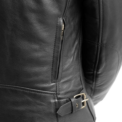 Women's Leather Motorcycle Riding Jacket- "Competition"