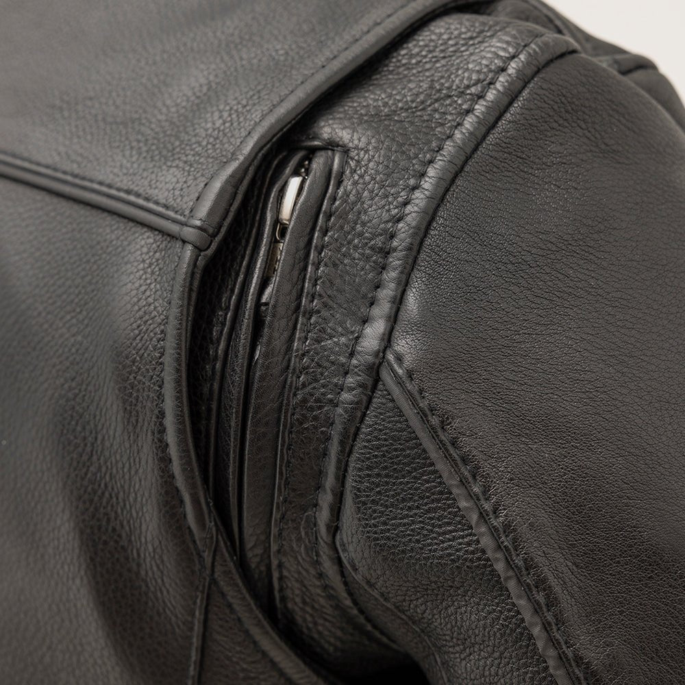 Women's Style Motorcycle Leather Jacket- "Cyclone"