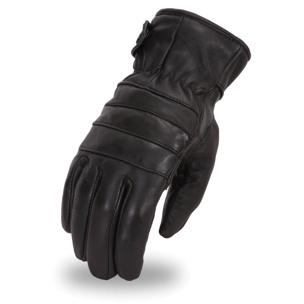 Men's Black Leather "Diablo" Gloves