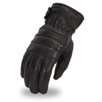 Men's Black Leather "Diablo" Gloves