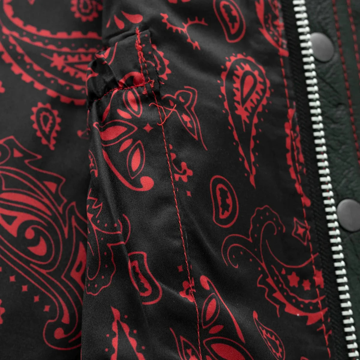 Men's Club Style Leather Motorcycle Vest- "Downside"