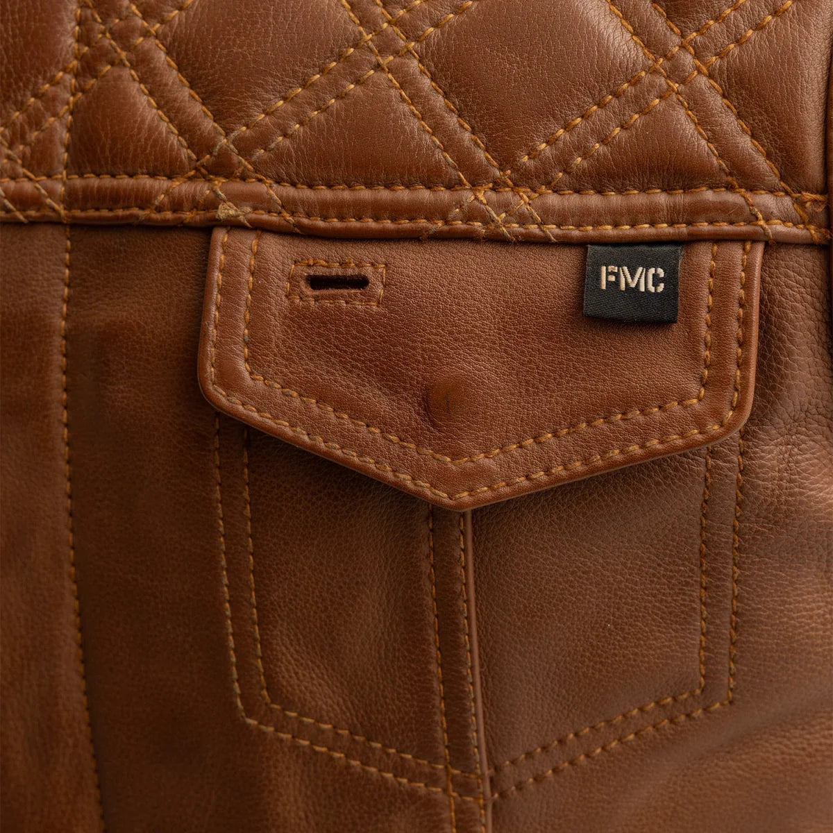 Men's Club Style Motorcycle Leather Vest (limited edition)-Dust Devil