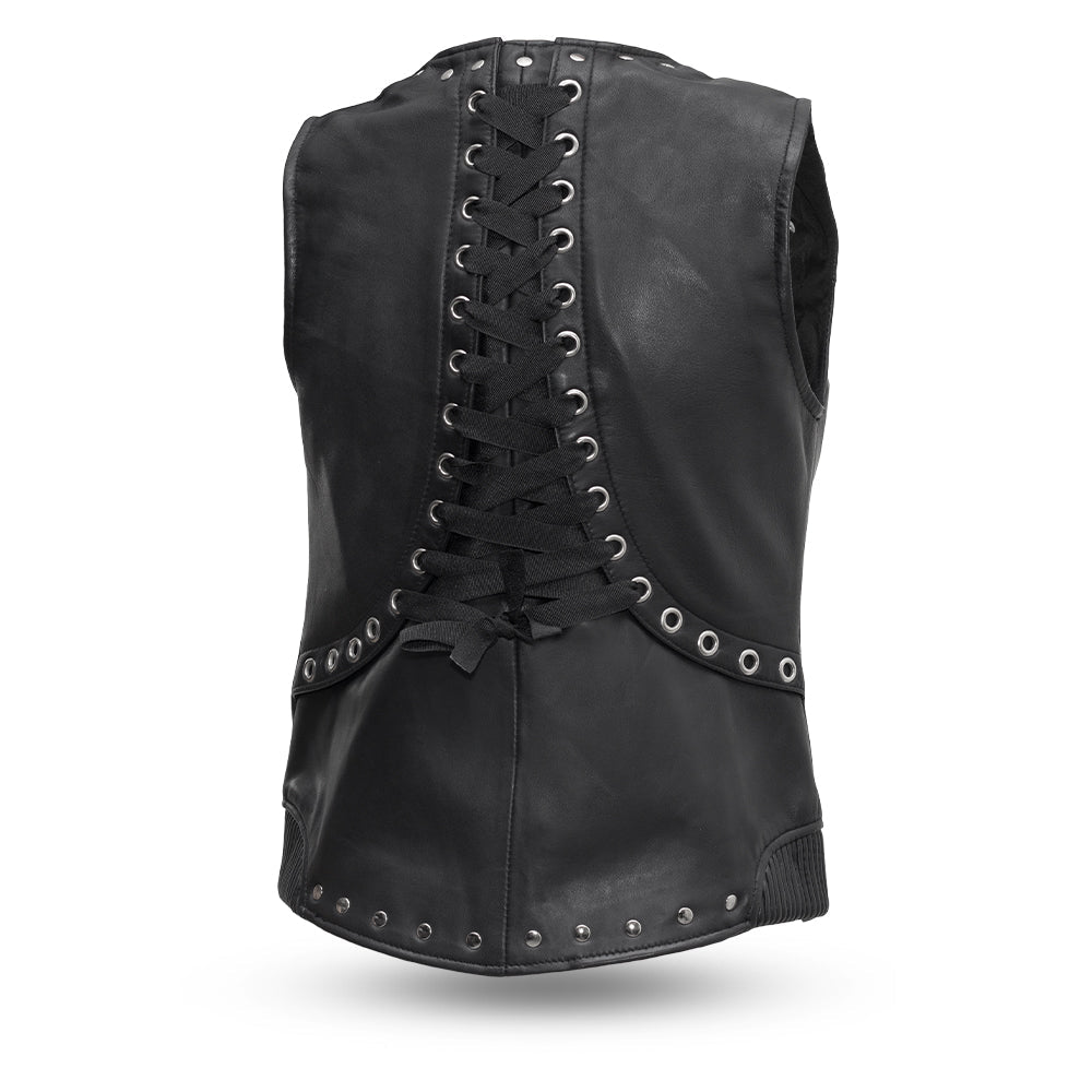 Women's "Empress" Motorcycle Leather Vest