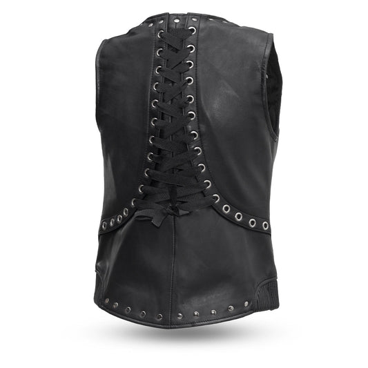 Women's "Empress" Motorcycle Leather Vest
