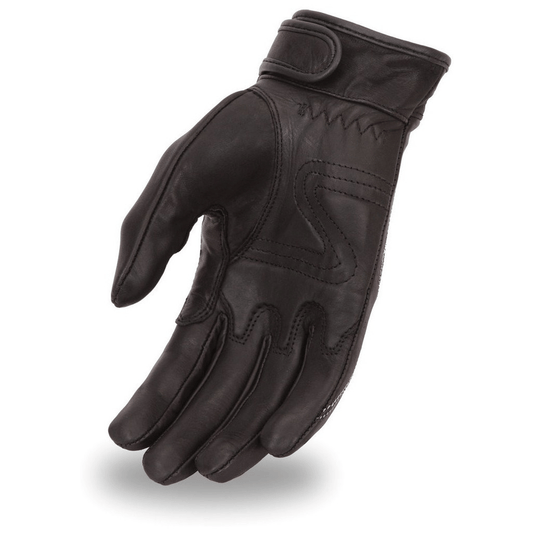 Men's Motorcycle Leather Gloves- "Fire Blade"