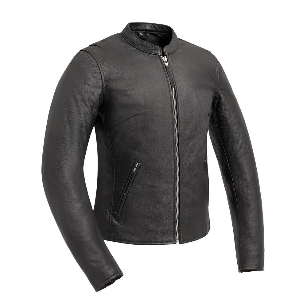 Women's Motorcycle Leather Riding Jacket- "Flashback"