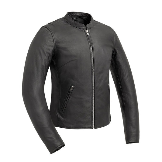 Women's Motorcycle Leather Riding Jacket- "Flashback"