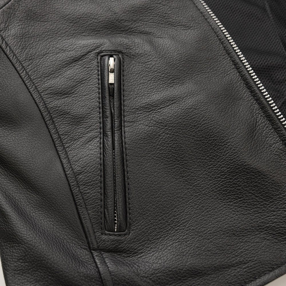 Women's Motorcycle Leather Riding Jacket- "Flashback"