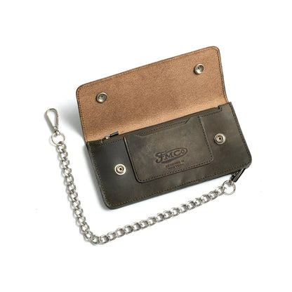 LARGE TRUCKER - Vegetable Tanned Leather Wallet