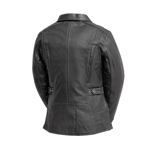Women's Fashion Motorcycle Leather Jacket- "Free Spirit"