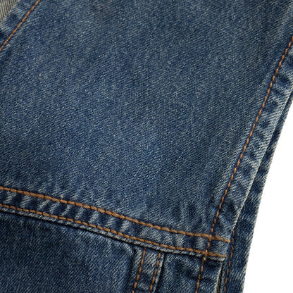 Men's Western Style Denim Motorcycle Vest- "Gambler"