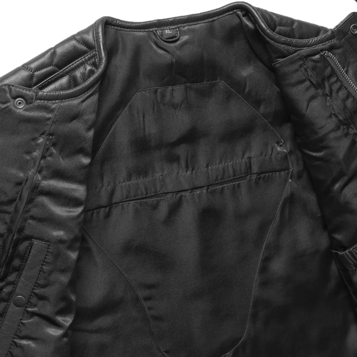 Men's Club Style Leather Vest- Hornet