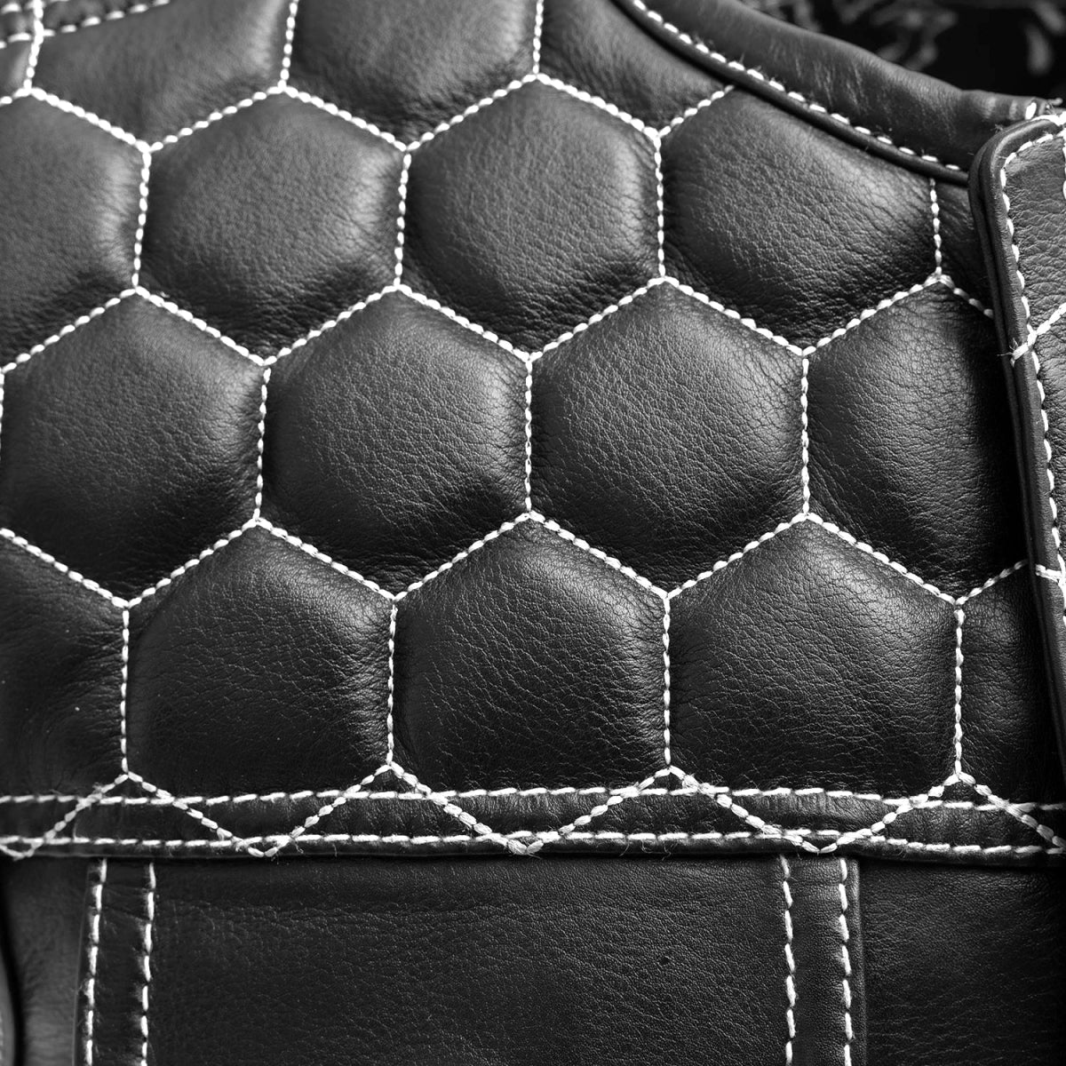Men's Club Style Leather Vest- Hornet