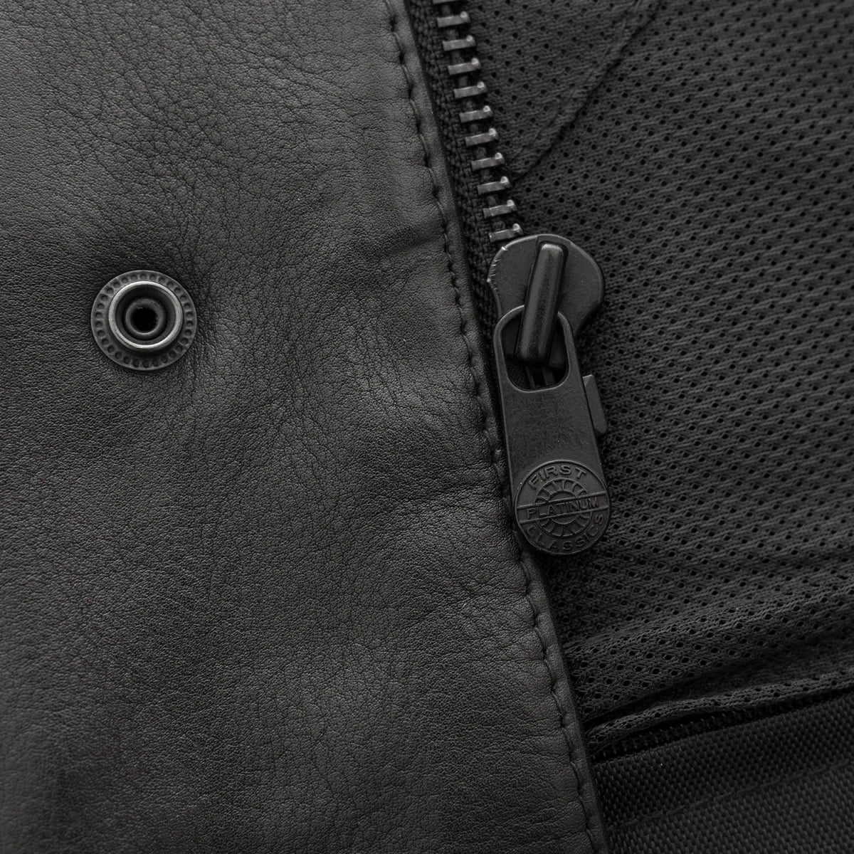 Men's Club Style Leather Motorcycle Vest- Hotshot