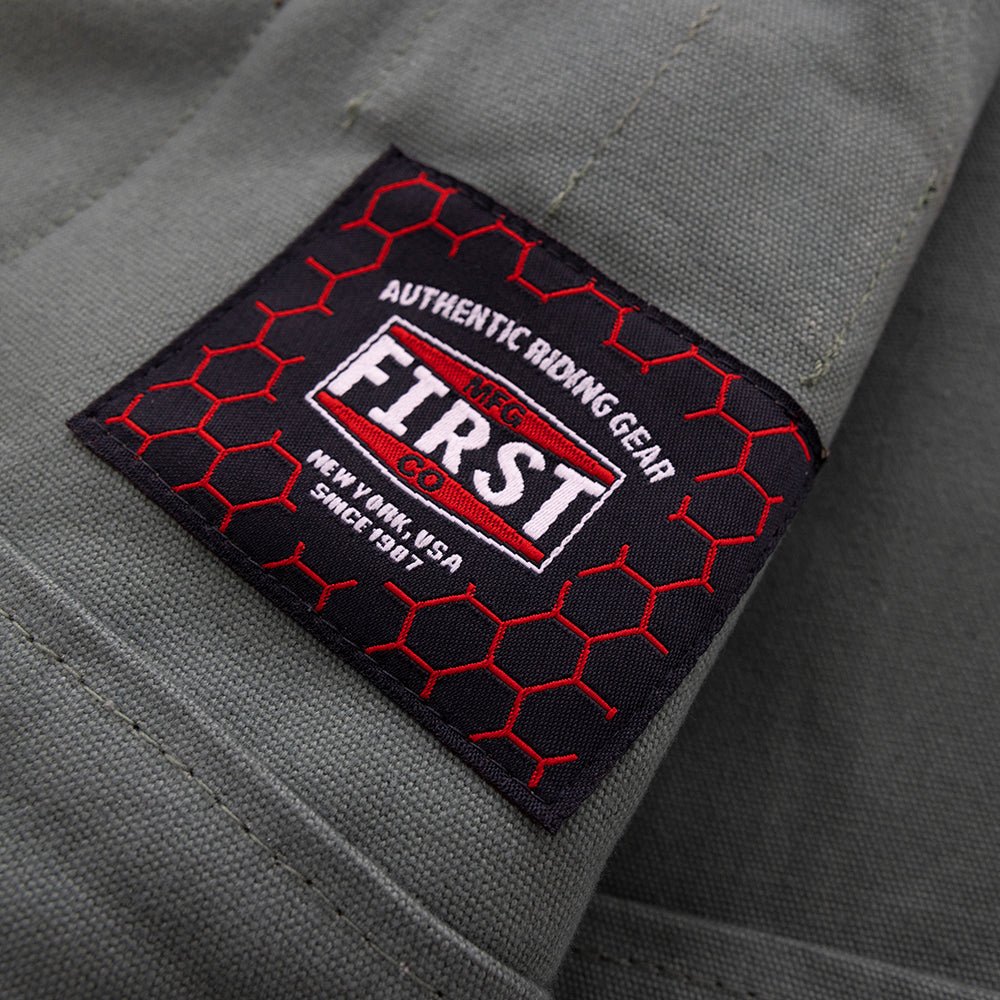 Hunt Club Motorcycle Leather green Canvas Vest