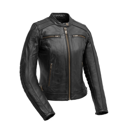Women's Motorcycle Leather Riding Jacket "Jada"