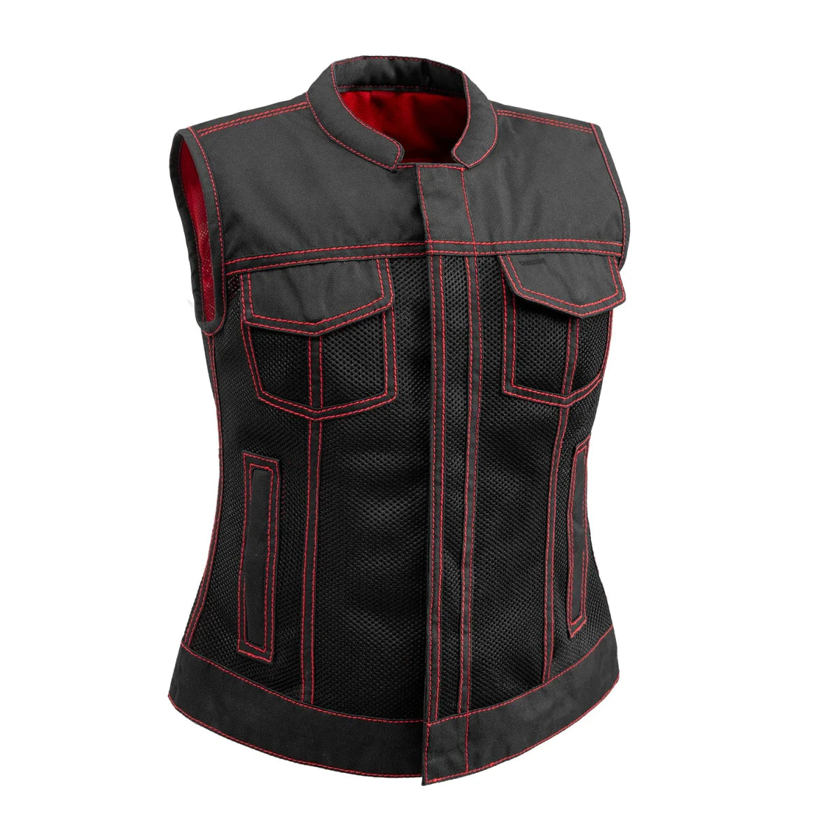 Women's Mesh club style Motorcycle Vest