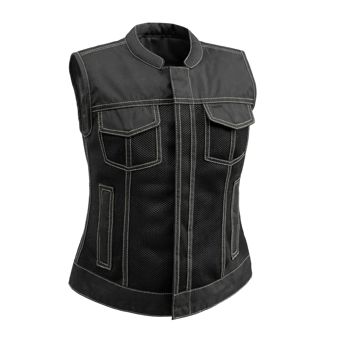 Women's Mesh club style Motorcycle Vest