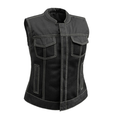 Women's Mesh club style Motorcycle Vest