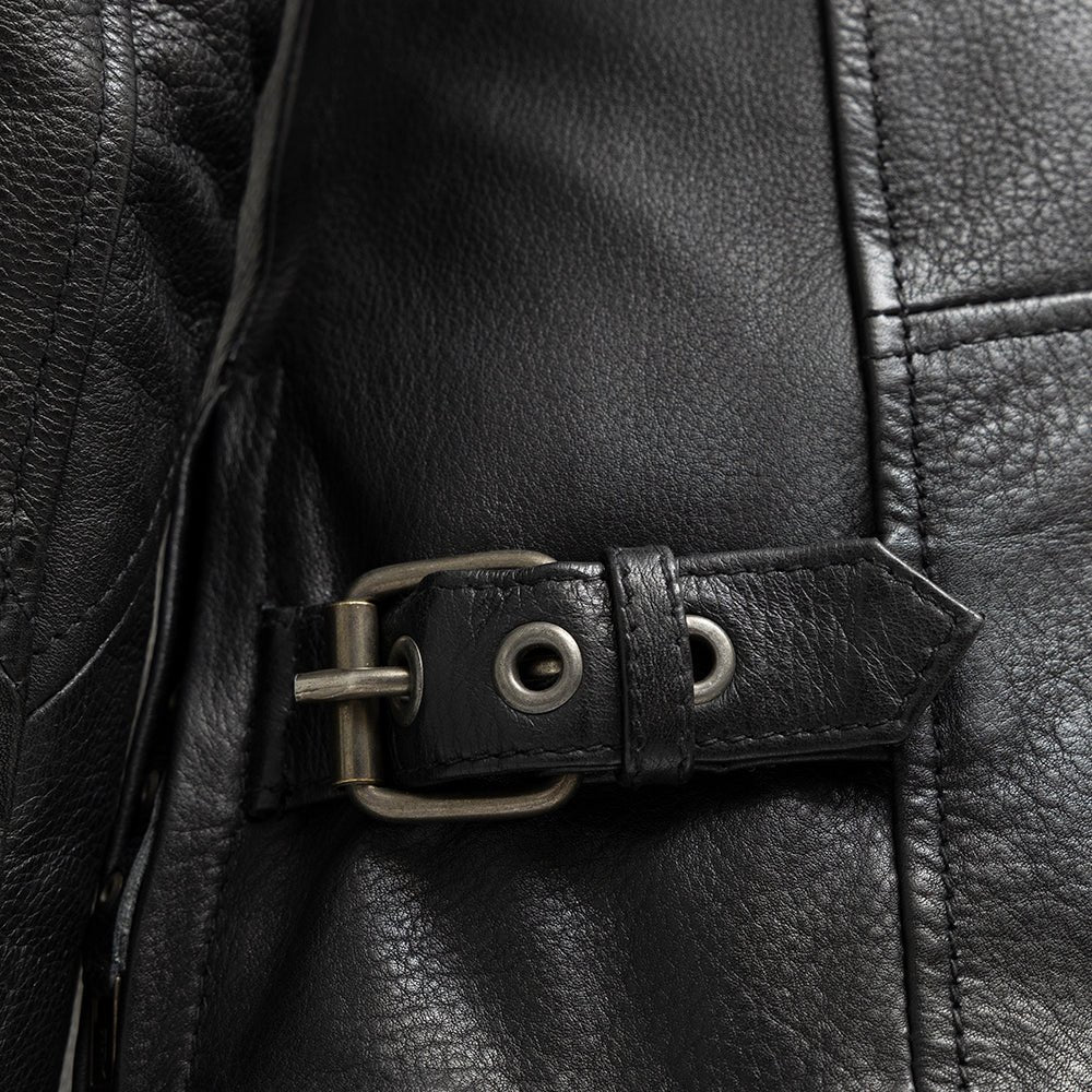 Jewel - Women's Motorcycle Style Leather Jacket