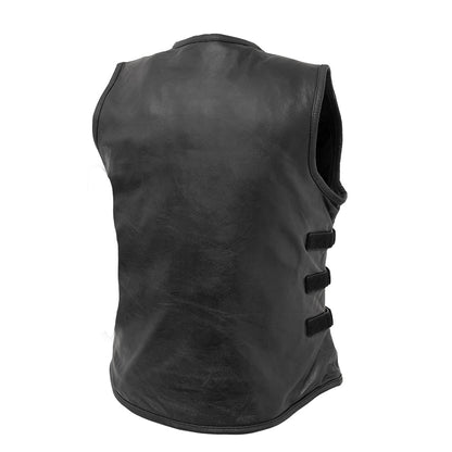 Women's "Katana" Motorcycle Leather Vest