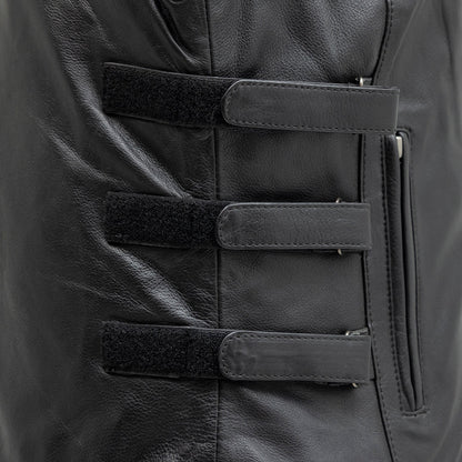 Women's "Katana" Motorcycle Leather Vest