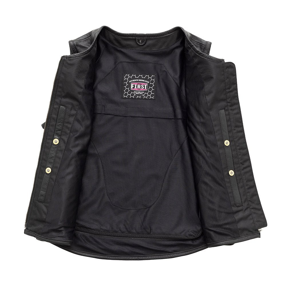 Women's "Katana" Motorcycle Leather Vest