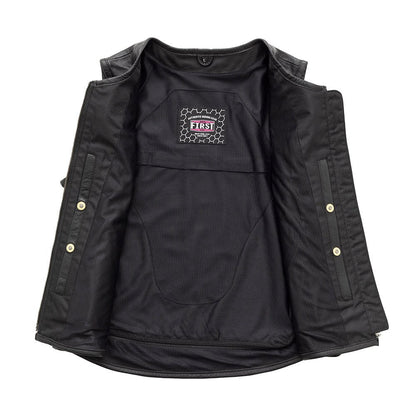 Women's "Katana" Motorcycle Leather Vest