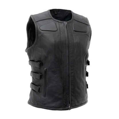 Women's "Katana" Motorcycle Leather Vest