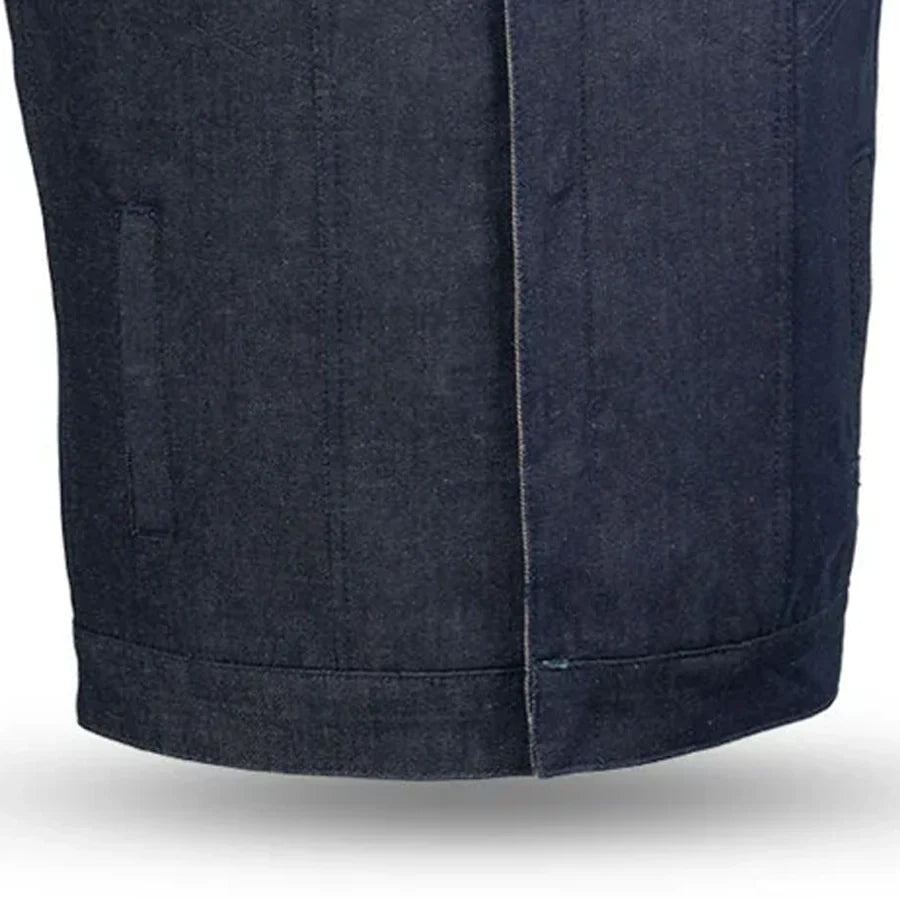 Men's Motorcycle Denim Vest- Kershaw