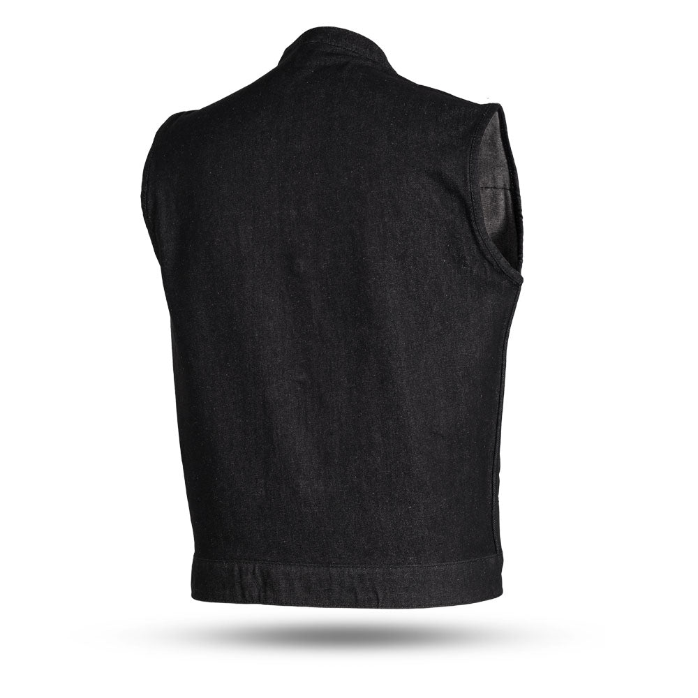 Men's Motorcycle Denim Vest- Kershaw