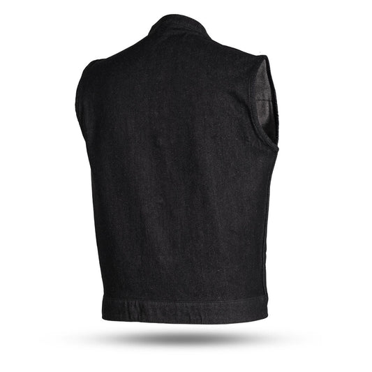 Men's Motorcycle Denim Vest- Kershaw