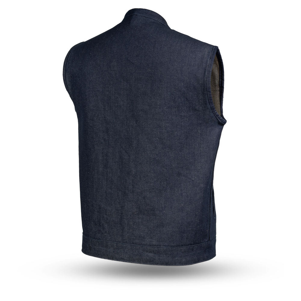 Men's Motorcycle Denim Vest- Kershaw