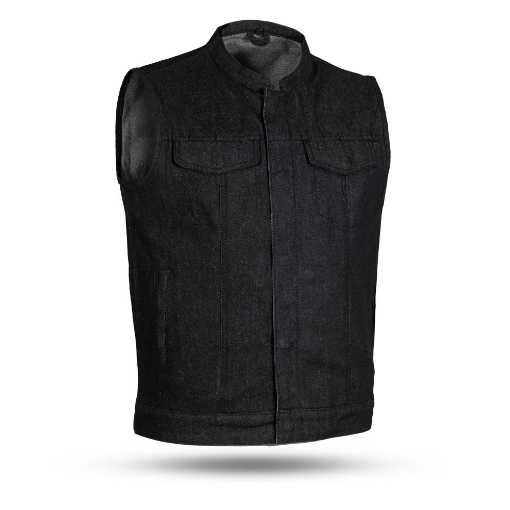 Men's Motorcycle Denim Vest- Kershaw