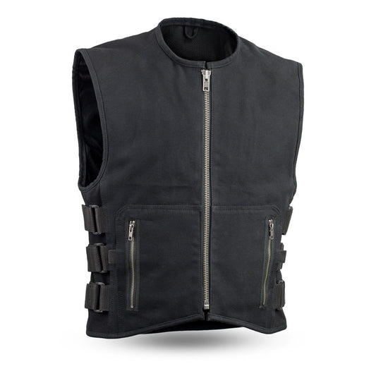 Men's Canvas SWAT Style Motorcycle Vest- Knox