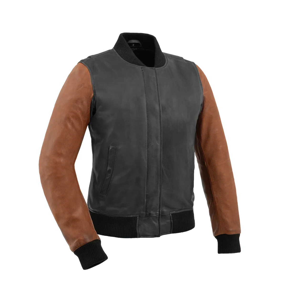 Women's Leather Motorcycle Riding Jacket- "Lella"