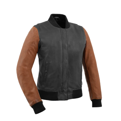 Women's Leather Motorcycle Riding Jacket- "Lella"